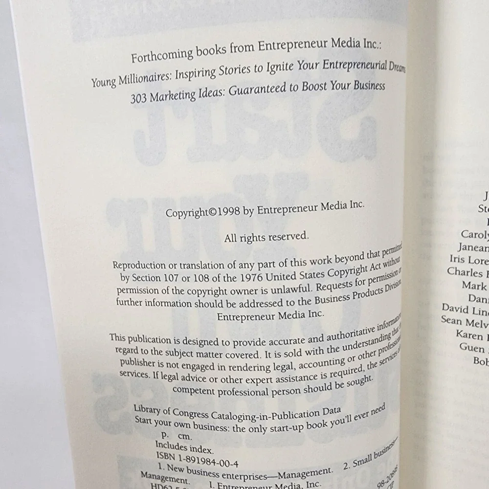 Start Your Own Business by‎ Entrepreneur Magazine Great Book for Start-Ups!